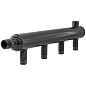 Коллектор распределительный стальной DN50 PN16 вход 50-20 12 выходов НР 3/4'' выход под кран Маевского и импульсную трубку, левосторонний PLP купить в Самаре | "Проконсим"