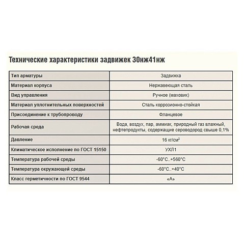 Задвижки стальные 30нж41нж DN 50-300 PN 16 исполнение УХЛ1 САЗ АВАНГАРД купить в Самаре | "Проконсим"