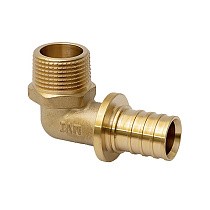 Угольники латунные для PEX-PEX труб DN 16-32 PN 16 под надвижную гильзу MVI SF.432 купить в Самаре | "Проконсим"