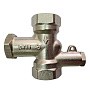 Клапан латунный MVI BL.110.04, DN 15 PN 10, балансировочный, Kvs 1,34 м3/ч с термодачиком под М10 никелированный, муфта-муфта купить в Самаре | "Проконсим"