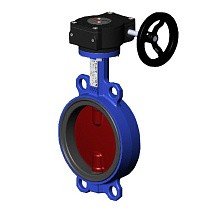 Затворы поворотные дисковые DN 150-500 PN 10-16 межфланцевые с чугунным диском с редуктором Tecofi VPI4448 купить в Самаре | "Проконсим"