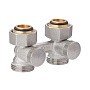Узел нижнего подключения MVI TR.410.0505 DN 20 PN 10 прямой двухтрубный вентильного типа 20-3/4'' под евроконус, муфта купить в Самаре | "Проконсим"